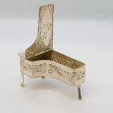 Sterling Silver Miniature Dolls House Grand Piano Vintage 1979 Birmingham