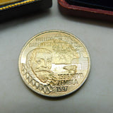 Dutch 10 Euro Commemorative Coin Proof Vintage 1996 Willem Barentsz