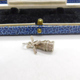 Sterling Silver Dutch Windmill Charm Pendant Vintage c1970