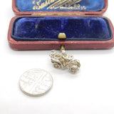 Sterling Silver Traditional Motor Car Charm Pendant Vintage c1970