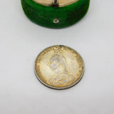 Queen Victoria .925 Silver Shilling Coin Antique 1887 Fine Condition