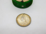 Queen Victoria .925 Silver Shilling Coin Antique 1887 Fine Condition