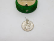 Sterling Silver St Christopher Travel Charm Pendant Vintage c1970