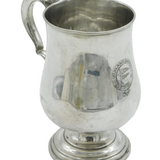 Victorian Silver Plated 'Gilsland Hotel' Crested Tankard Antique c1880