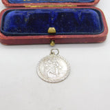 Sterling Silver St Christopher Charm Pendant Vintage c1970