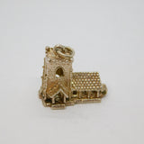 Sterling Silver Opening Church With Wedding Inside Charm Pendant Vintage c1970s