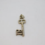 Sterling Silver 18th Birthday Key Form Charm Pendant Vintage c1970s