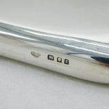 Art Deco Sterling Silver 2oz Hipflask Antique 1932 London