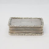 William IV Sterling Silver Floral Pattern Vinaigrette Antique 1832 Birmingham