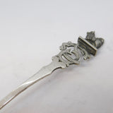 Sterling Silver Novelty Cast Dog Terminal Teaspoon Antique 1913 Birmingham