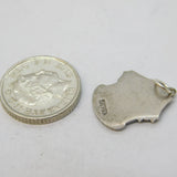 Sterling Silver Enamel Old Curiosity Shop Charm Pendant Vintage c1970s