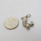 Sterling Silver Squirrel Charm Pendant Vintage c1970s