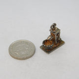 Sterling Silver Water Pump Charm Pendant Vintage c1970s