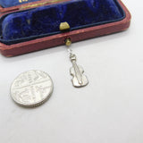 Sterling Silver Violin Musical Charm Pendant Vintage c1970