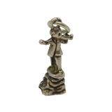 Sterling Silver Boy Shepherd Or Goatherd Charm Pendant Vintage c1970s