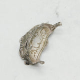 Edwardian Sterling Silver Dolls House Sofa Ornament Antique 1904 Birmingham