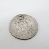 George III Bank of Ireland Five Pence Bank Token Coin Antique 1805 Drilled