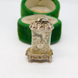 Sterling Silver Cased Clock by Nuvo Charm Pendant Vintage c1970