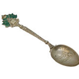 Sterling Silver & Enamel Rifle Shooting Teaspoon Antique 1914 Birmingham