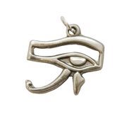 Sterling Silver Egyptian Eye Charm Pendant Vintage c1970s