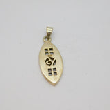 Sterling Silver Rennie Macintosh Style Ellipse Pendant Modern c1990s