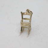 Sterling Silver Rocking Chair Charm Pendant Vintage c1970