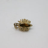 Sterling Silver Hedgehog Charm Pendant Vintage c1970