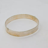 Sterling Silver Floral Pattern Hinged Bangle Hallmarked 1979 Birmingham