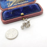 Sterling Silver Traditional Roller Charm Pendant Vintage c1970
