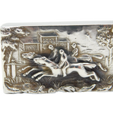 Victorian Sterling Silver Novelty Horse Racing Vesta Case Antique 1897 Sheffield