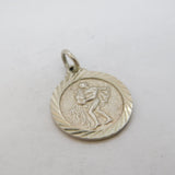 Sterling Silver Virgo Zodiac Charm Pendant Vintage c1970