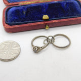 Sterling Silver Wedding & Engagement Ring Charm Pendant Vintage c1970
