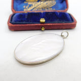 Sterling Silver and Mother of Pearl Charm Pendant Vintage c1970