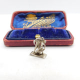 Sterling Silver Flamenco Dancing Couple Charm Pendant Vintage c1970