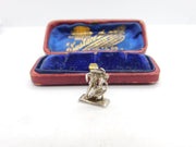 Sterling Silver Flamenco Dancing Couple Charm Pendant Vintage c1970