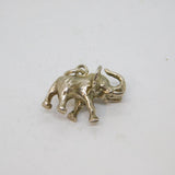 Sterling Silver Elephant Charm Pendant Vintage c1970