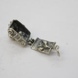 Sterling Silver Bird in the Camera Opening Charm Pendant Vintage c1970