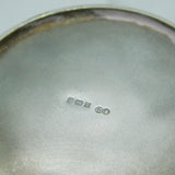 Sterling Silver & Moss Agate Topped Trinket Pot Vintage 1976 London