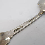 Sterling Silver Celtic Cross Pattern Tea Caddy Spoon Antique 1945 Sheffield