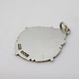Sterling Silver & Enamel Heath Harriers Sporting Fob Medal Antique 1913 Deco