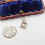 Sterling Silver Water Bearer Zodiac Aquarius Charm Pendant Vintage c1970