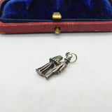 Sterling Silver 'Happy Couple' Wedding Charm Pendant Vintage c1970