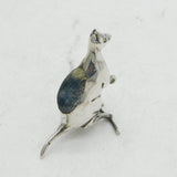 Edwardian Sterling Silver Novelty Kangaroo Pin Cushion Antique 1908 Birmingham