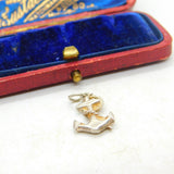 Sterling Silver Lucky Ships Anchor Charm Pendant Vintage c1970