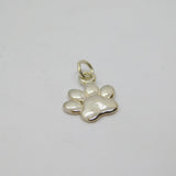 Sterling Silver Dog Paw Charm Pendant Contemporary c2010