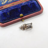 Sterling Silver Skiing Charm Pendant Vintage c1970