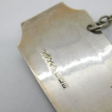Sterling Silver Line Pattern Sherry Decanter Label Vintage 1960 Birmingham