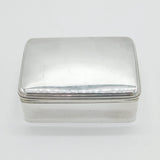 George IV Sterling Silver Table Snuff Box Antique 1821 London
