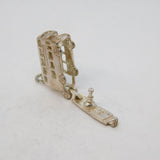 Sterling Silver Opening 'Ding Ding' London Bus Charm Pendant Vintage c1970s
