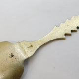 20th Century Egyptian .800 Silver & Enamel Souvenir Spoon Antique c1930s